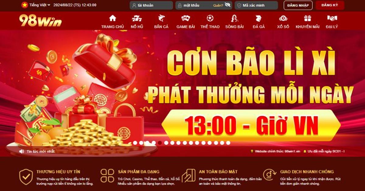 Hướng dẫn từng bước rút tiền 98WIN nhanh nhất cho tân binh